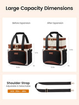 LOVEVOOK Insulated Lunch Tote Bag 15L/22L 5362