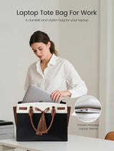 LOVEVOOK Leather Laptop Bag 15.6" 17.3" 5078