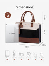 Leather Tote Bag 11.5" 13.5"