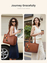Vegan Leather Tote Bag 22L/25L