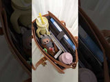 LOVEVOOK 2Pcs Vintage Leather Laptop Tote, 15.6" 17.3", 2208