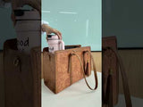 LOVEVOOK 2Pcs Vintage Leather Laptop Tote, 15.6" 17.3", 2208
