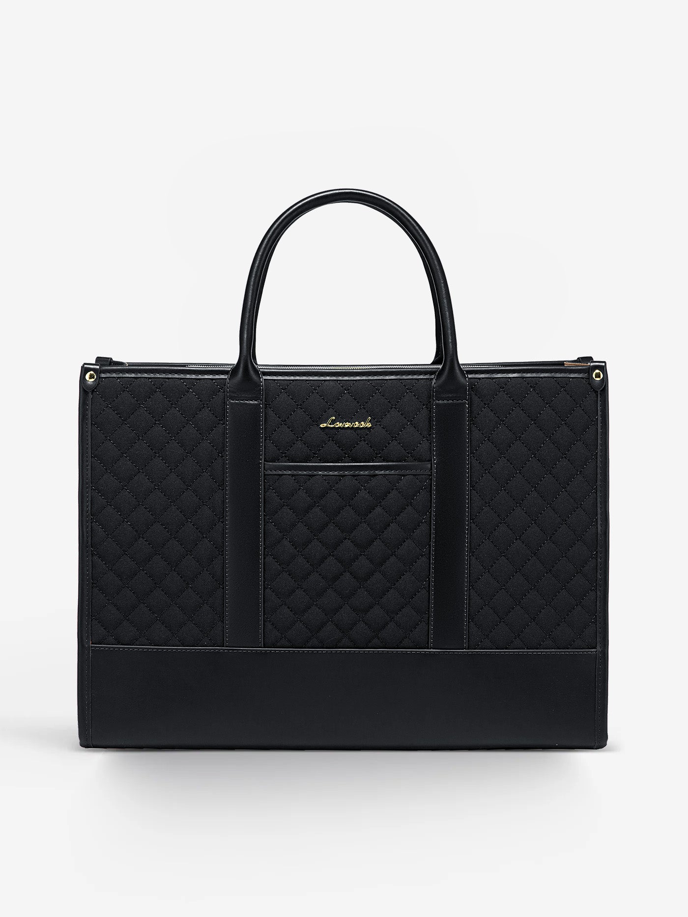 LOVEVOOK 2 Pcs Quilted Laptop Tote Bag, 15.6" 17" 2224
