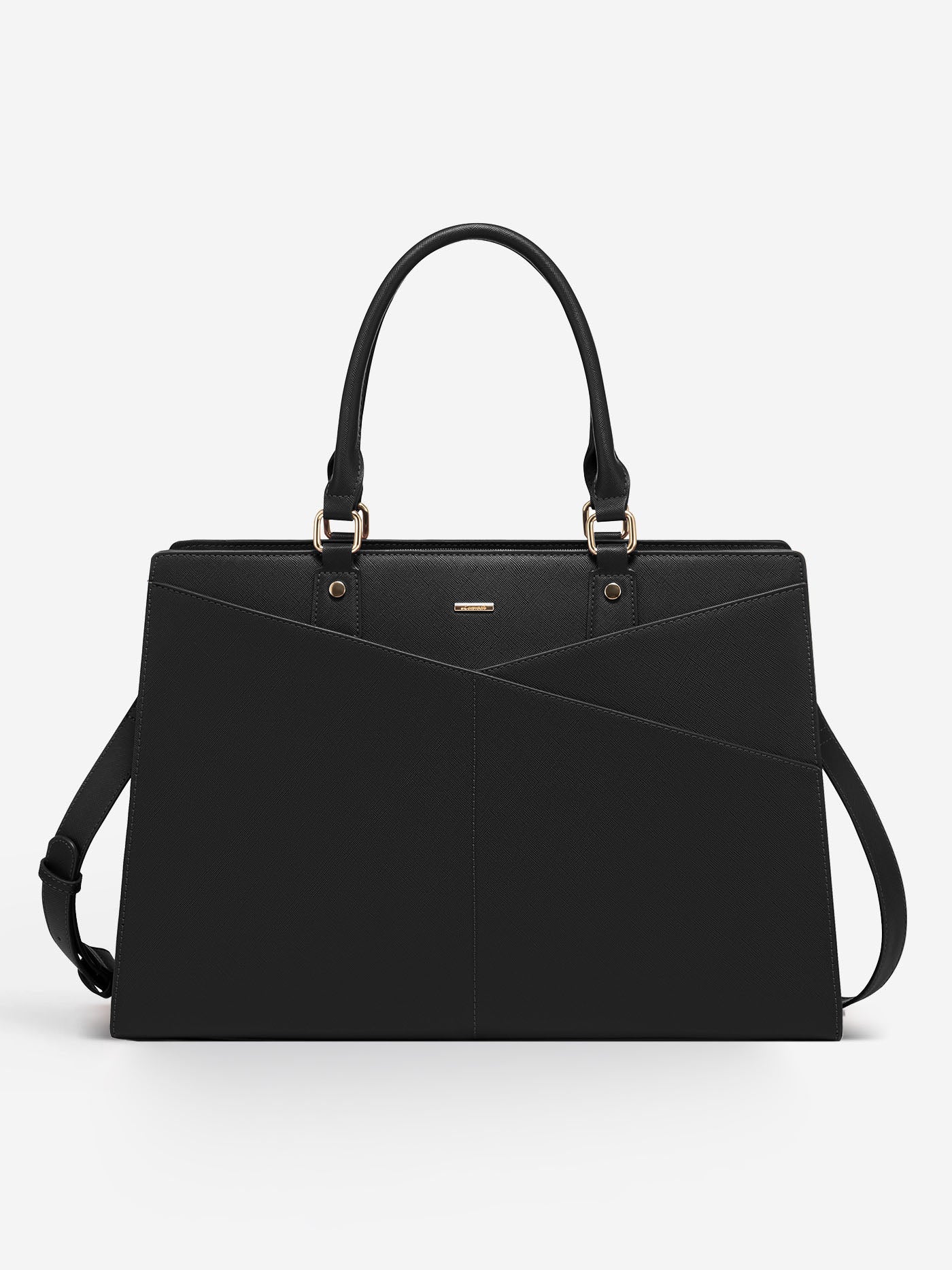 LOVEVOOK 2Pcs Leather Office Laptop Tote Bag, 15.6" 17.3" 2231