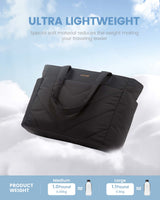 LOVEVOOK 2Pcs Lightweight Puffy Tote Bag 4291