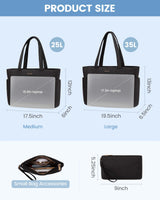 LOVEVOOK 2Pcs Lightweight Puffy Tote Bag 4291