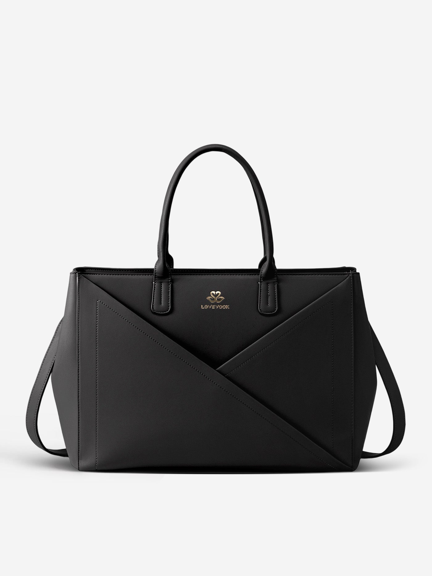 LOVEVOOK PU Leather Work Bag, 15.6" 17.3" 4447