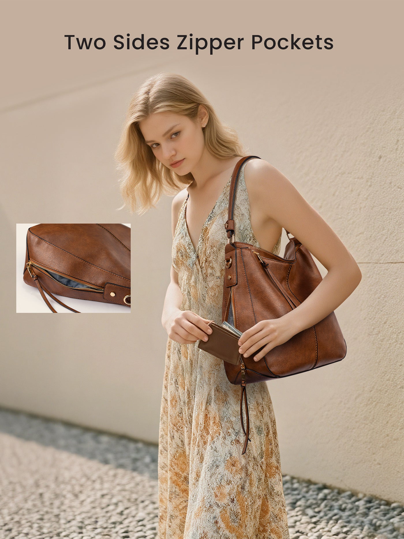 LOVEVOOK Vintage Leather Tote 1176