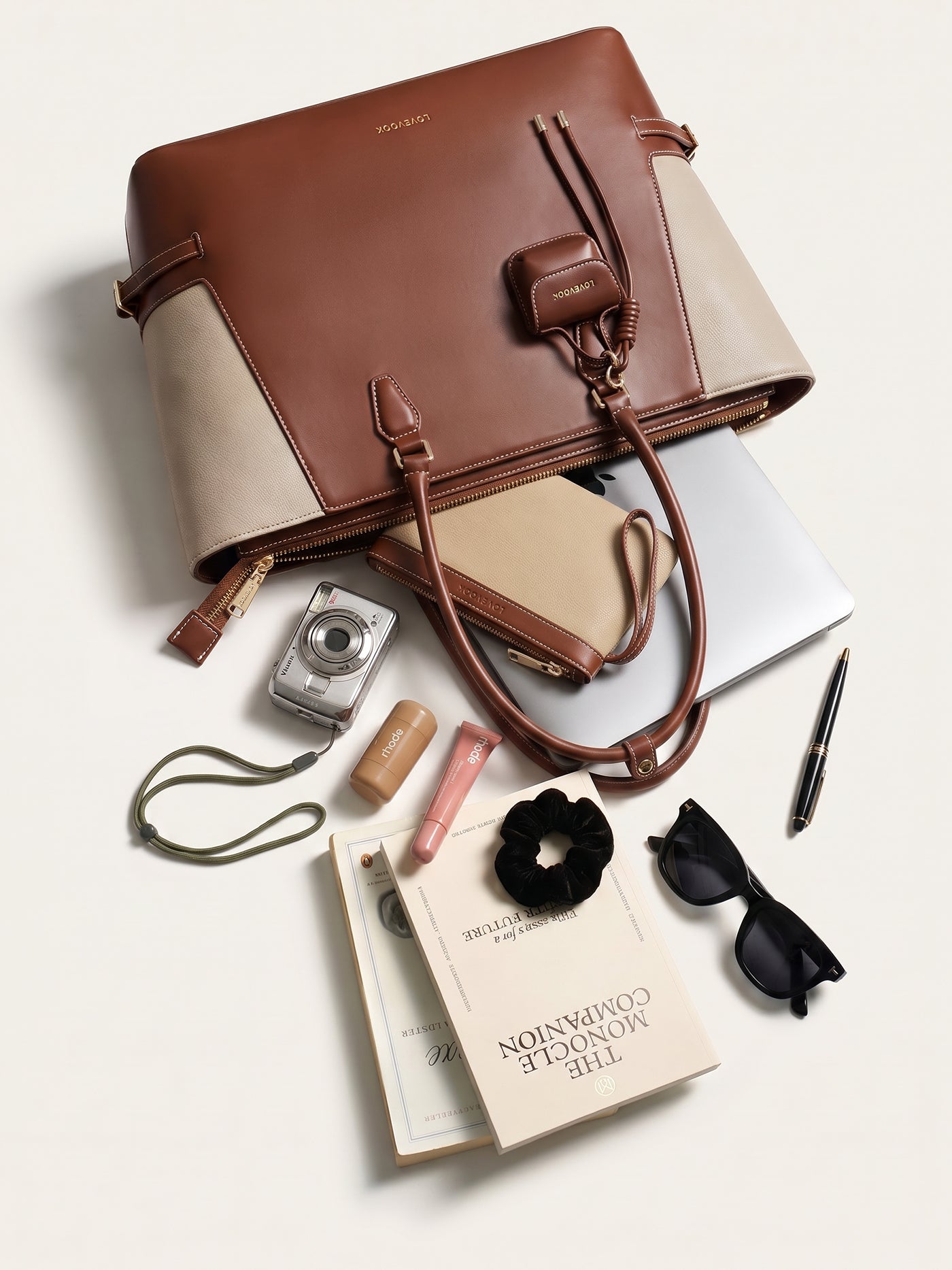 The Anchor Collection Tote Bag, C0003, Cognac