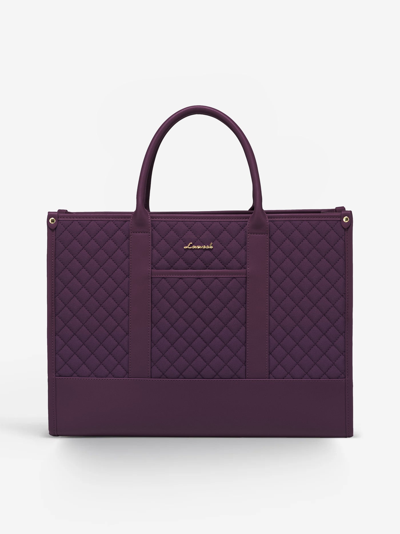 LOVEVOOK 2 Pcs Quilted Laptop Tote Bag, 15.6" 17" 2224