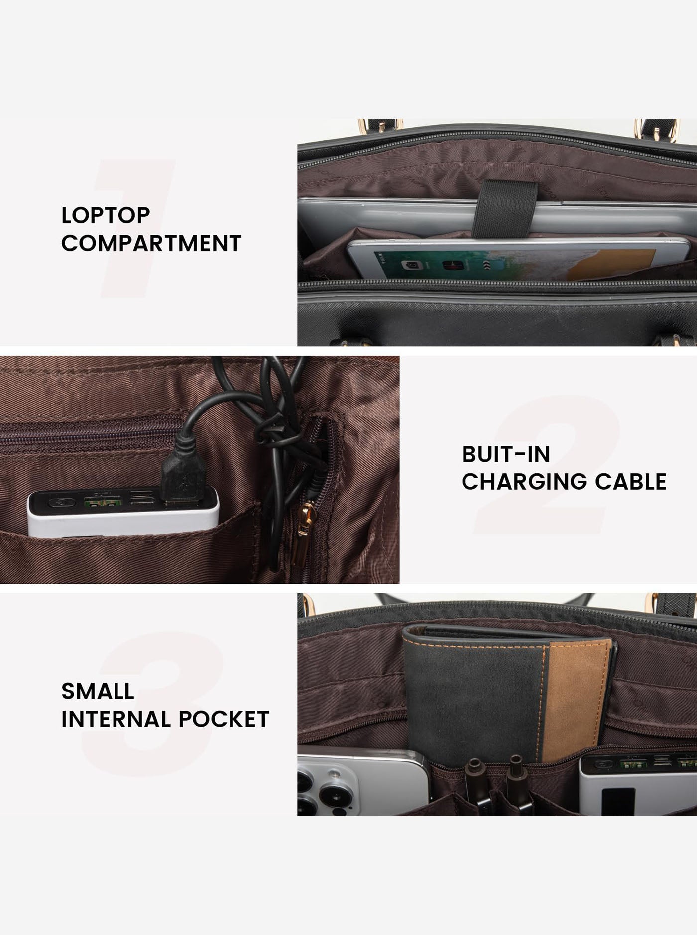 LOVEVOOK 2Pcs Laptop Shoulder Bag, 15.6" 1489
