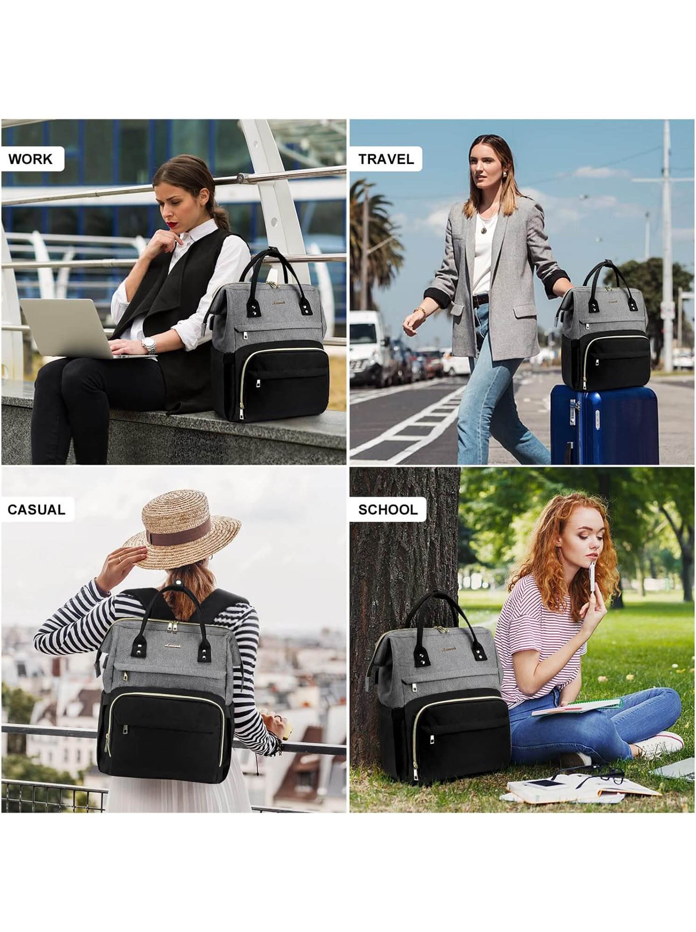 LOVEVOOK Viola V Laptop Backpack, 15.6" 17" 1577