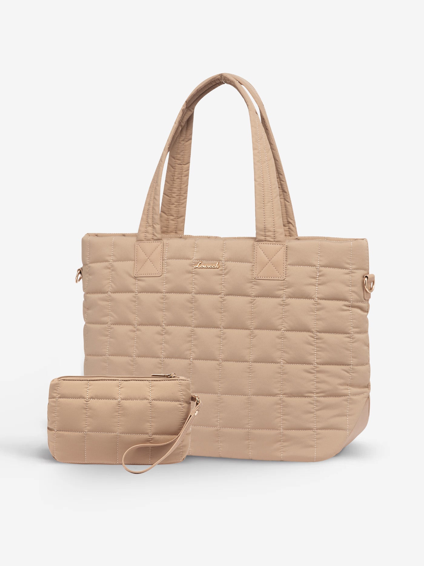 LOVEVOOK 2Pcs Lightweight Puffer Tote Bag, 15.6" 17" 30800