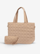 LOVEVOOK 2Pcs Lightweight Puffer Tote Bag, 15.6" 17" 30800
