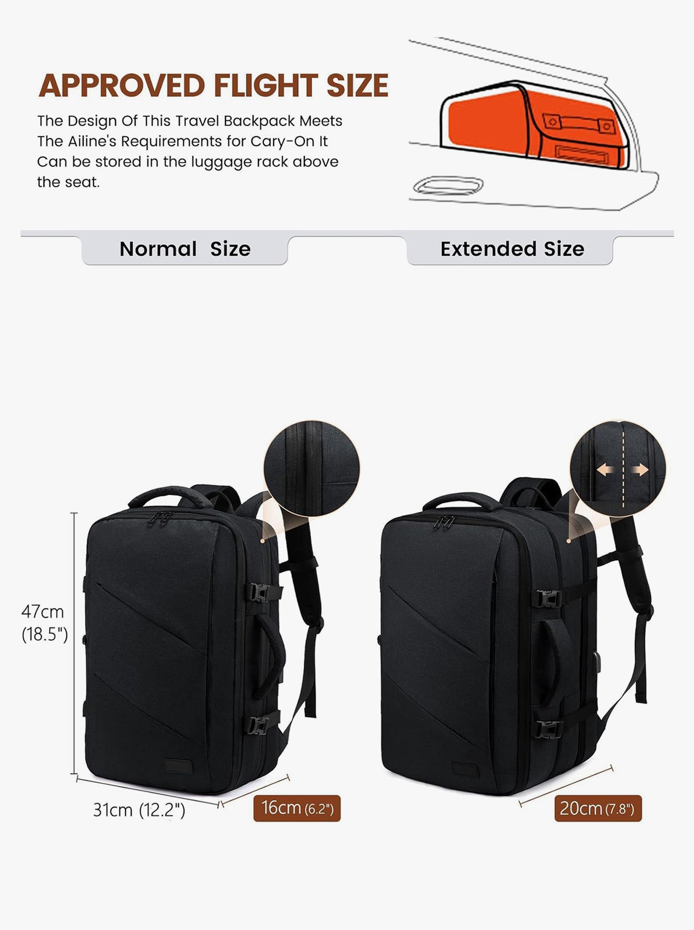 LOVEVOOK 4Pcs Cloudwalker Ⅰ Backpack, 30L 40L 18560