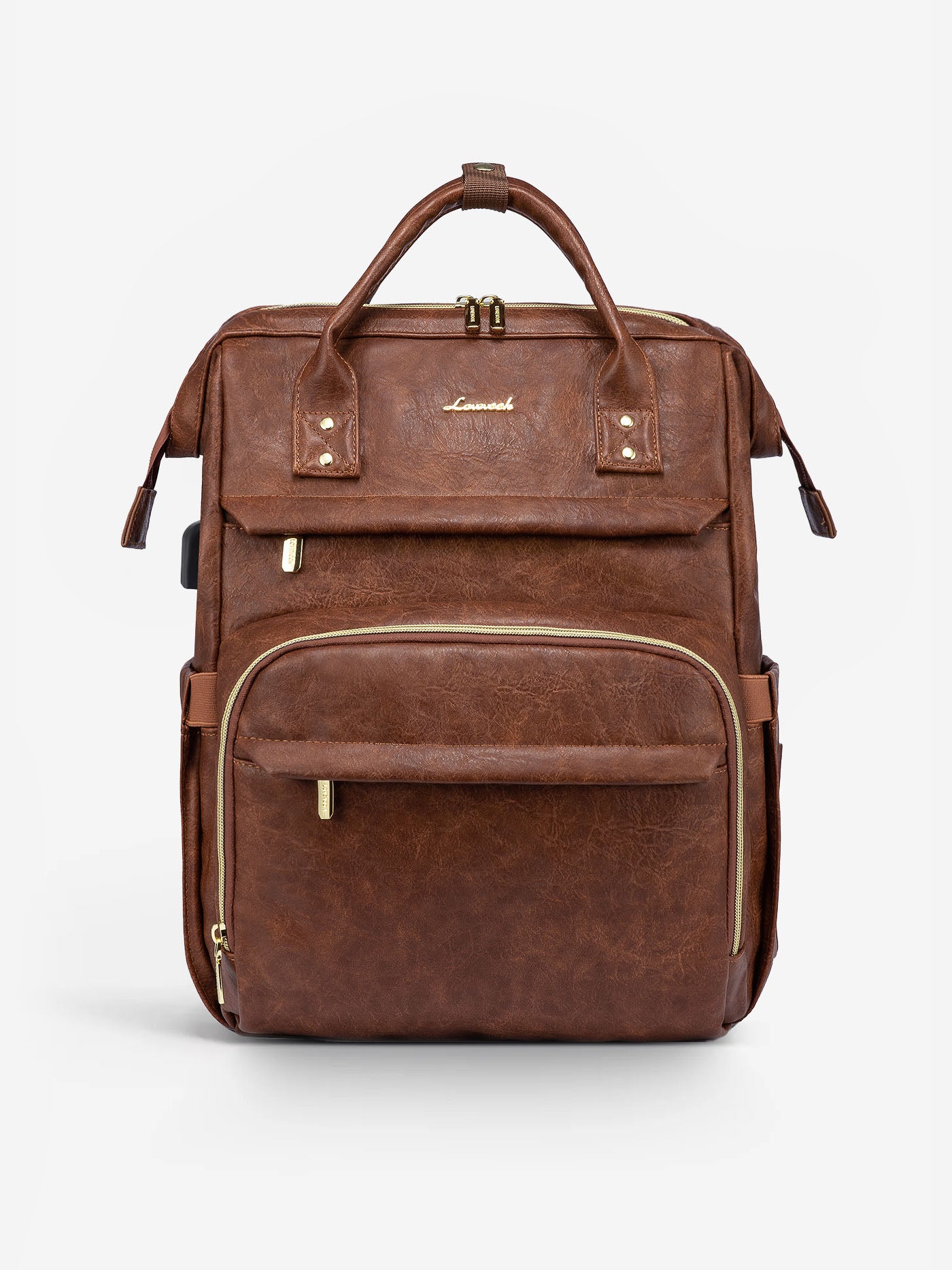 LOVEVOOK Leather Laptop Backpack, 15.6"-18" 175018