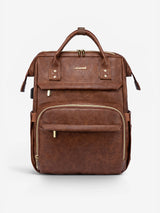 LOVEVOOK Leather Laptop Backpack, 15.6"-18" 175018