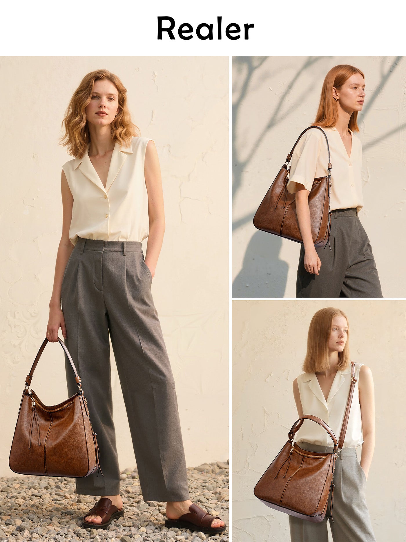 LOVEVOOK Vintage Leather Tote 1176