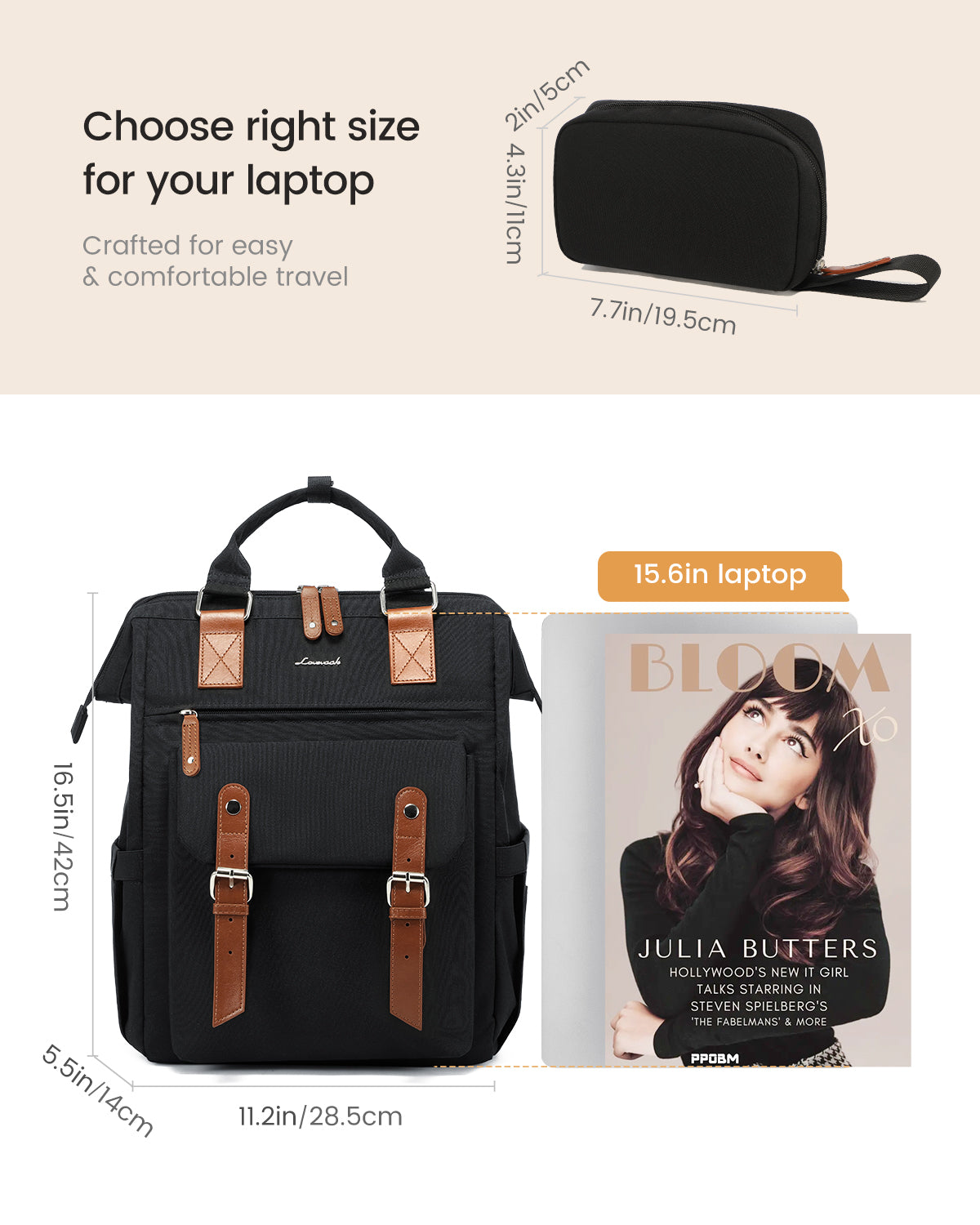 LOVEVOOK Lona Ⅱ Laptop Backpack 15.6" 17.3" 193003