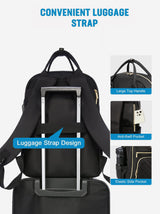LOVEVOOK Garnet Backpack, 15.6" 17" 19430
