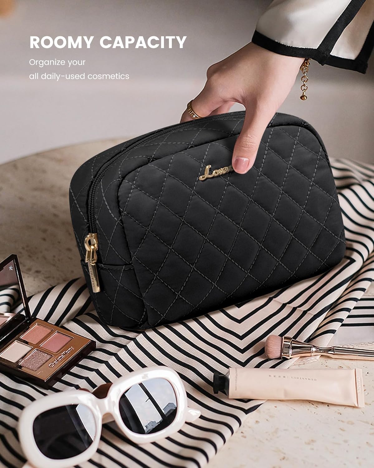 LOVEVOOK 2Pcs Duffel Bag with Toiletry Bag 1972
