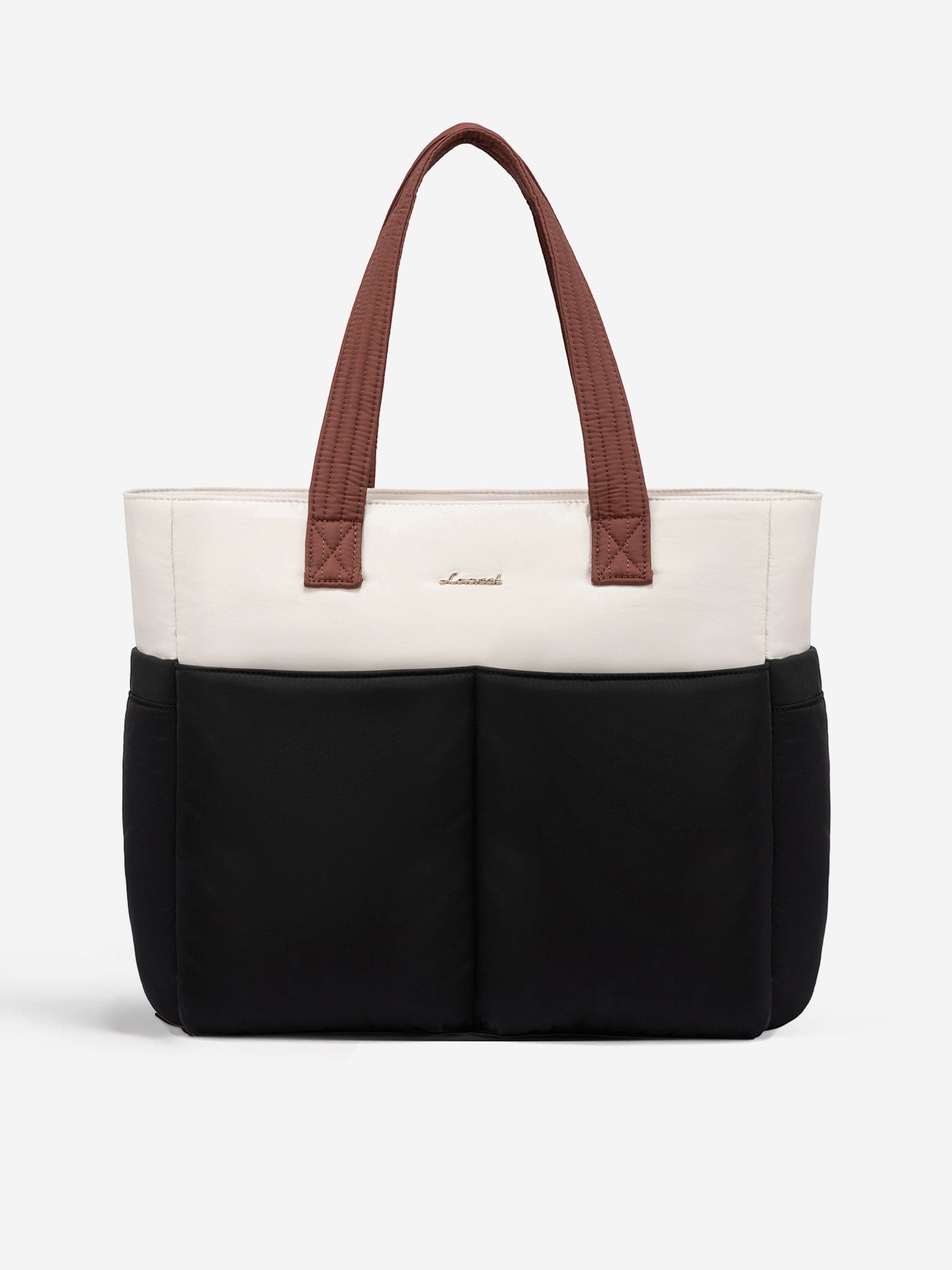 LOVEVOOK 2Pcs Multi-pocket Puffer Tote Bag, 15.6" 17.3" 4327