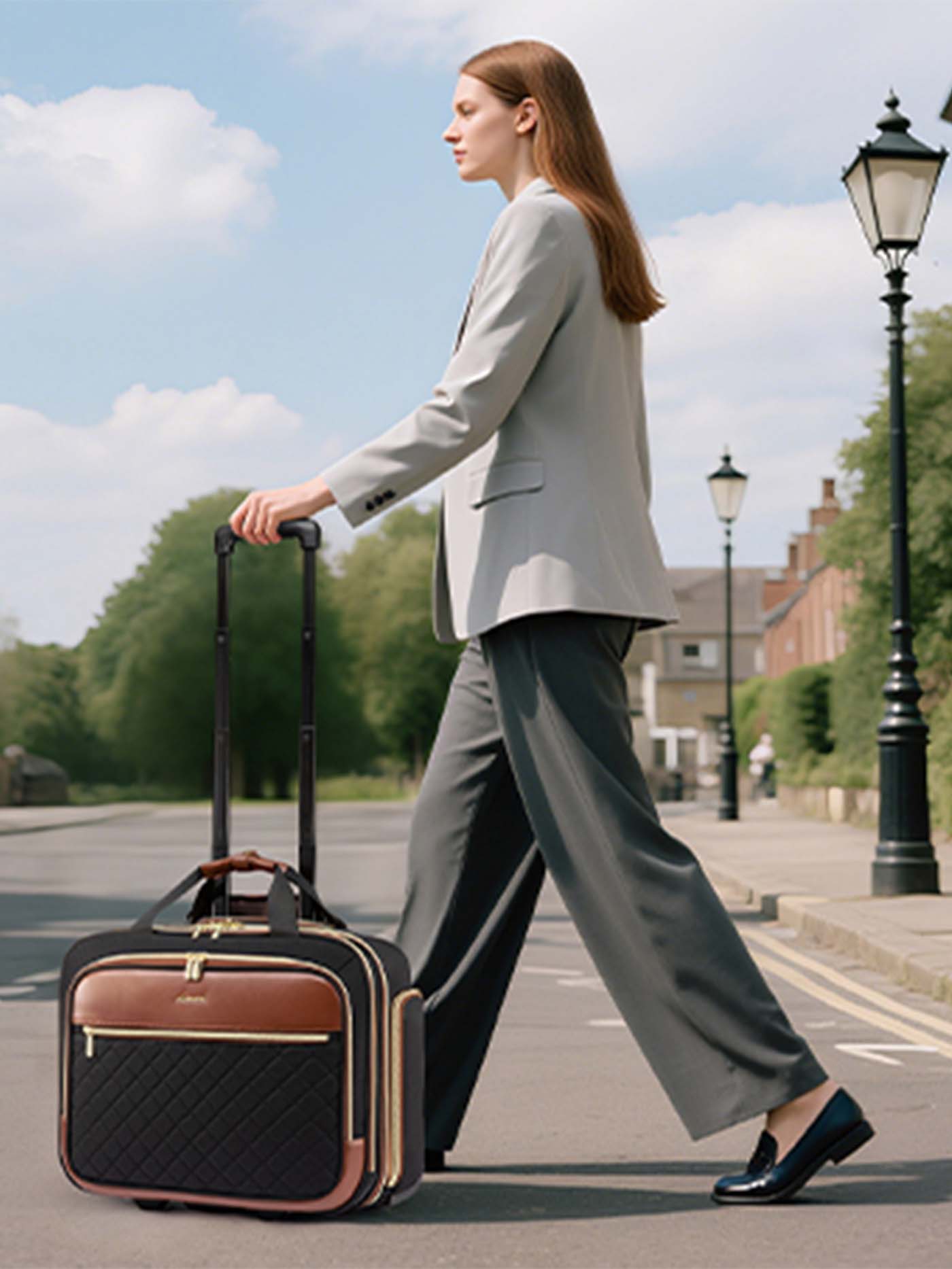 LOVEVOOK Rolling Laptop Bag, 17.3"