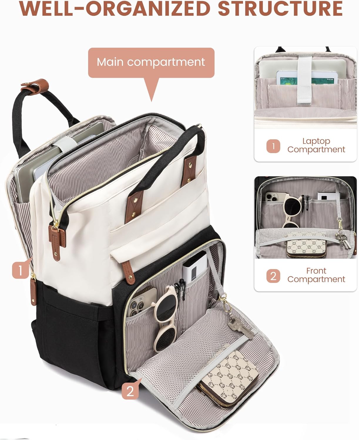 LOVEVOOK Laptop Backpack, 15.6" 17.3" 2237