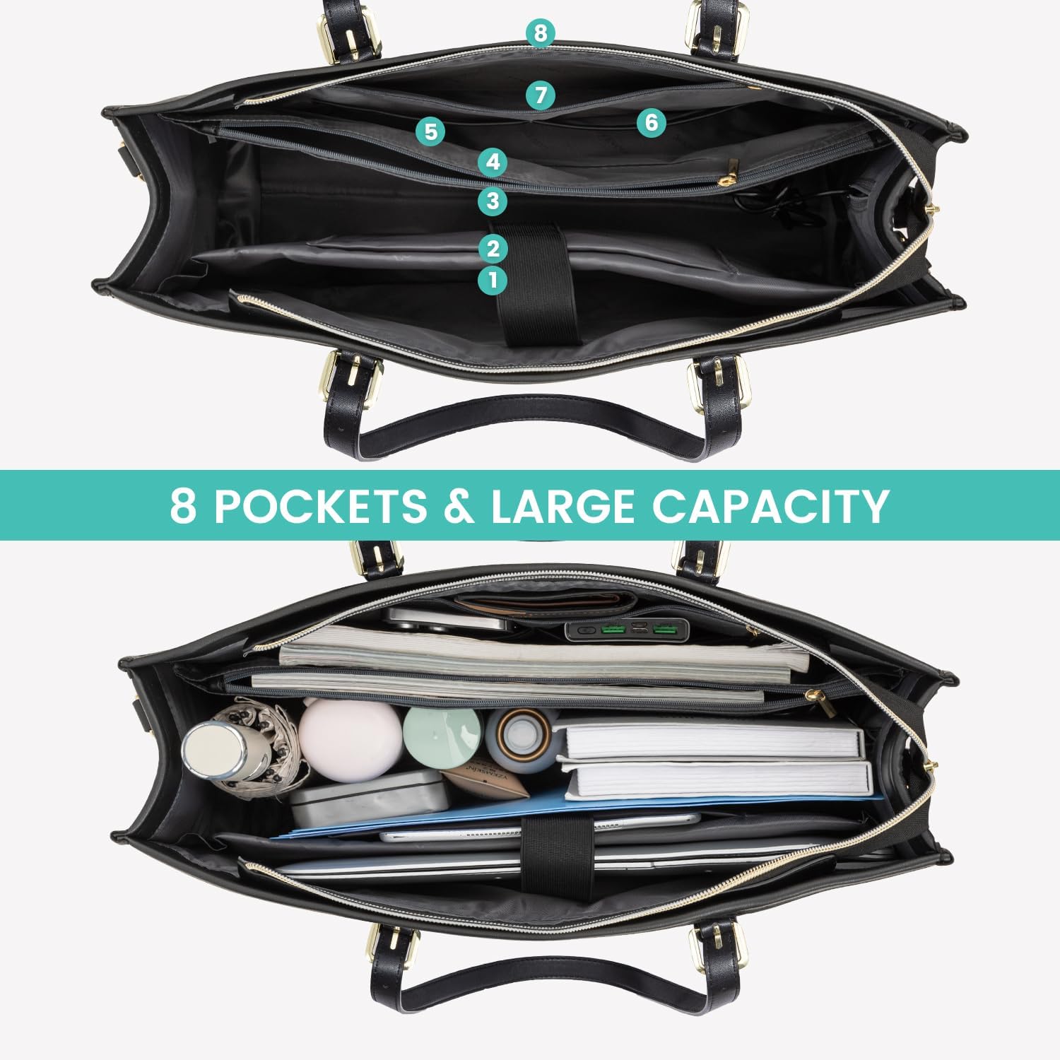 LOVEVOOK 2Pcs Laptop Shoulder Bag, 15.6" 1489