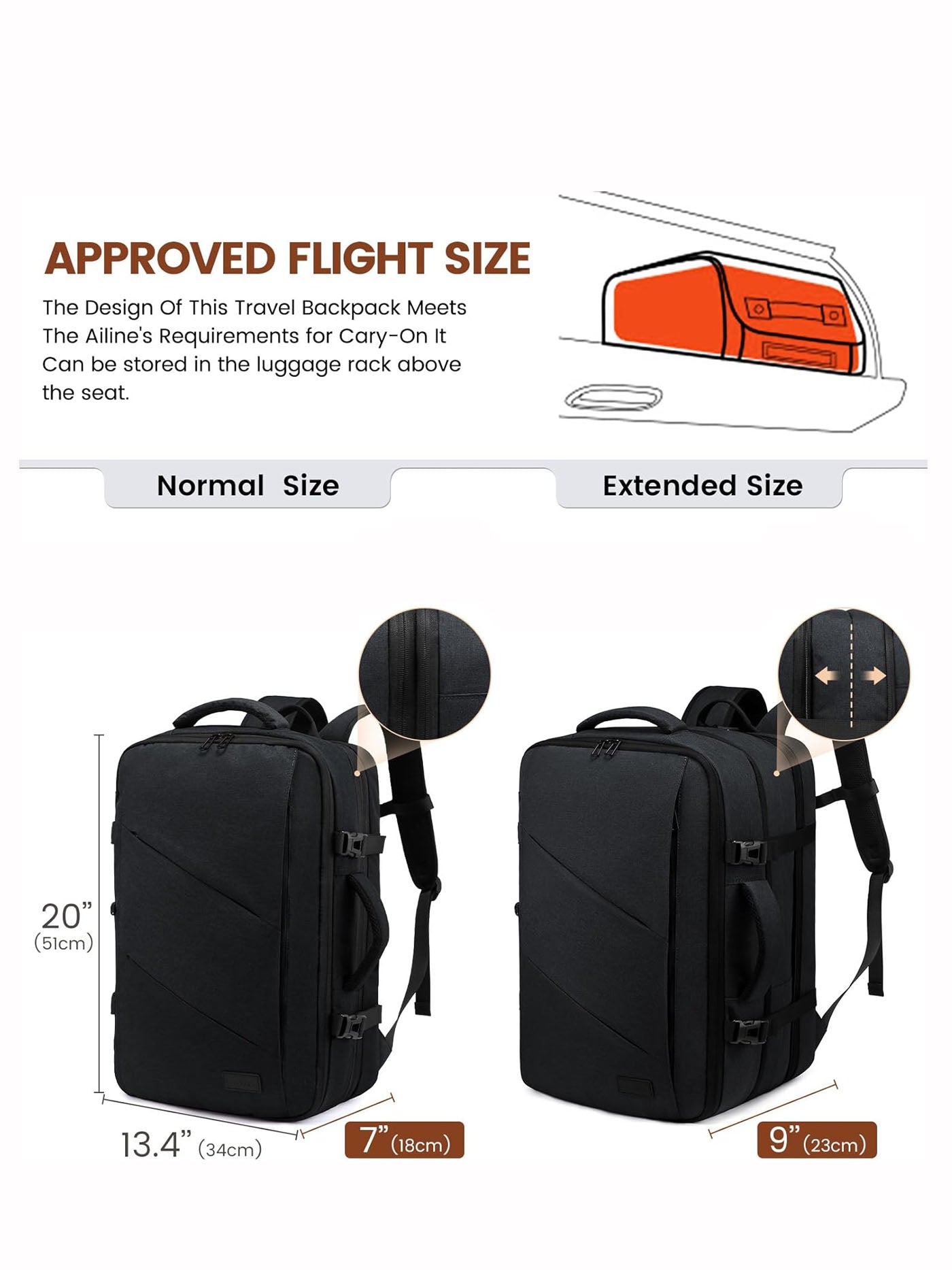 LOVEVOOK 4Pcs Cloudwalker Ⅰ Backpack, 30L 40L 18560