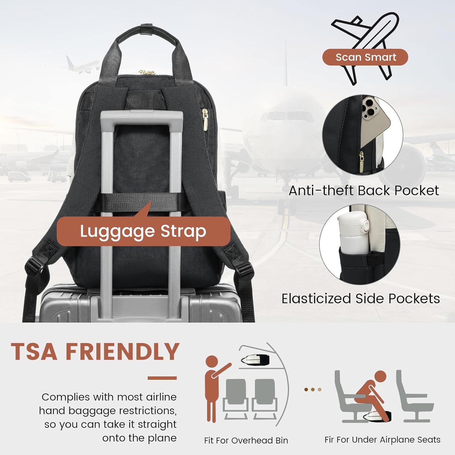 LOVEVOOK Laptop Backpack with round edge - Urban 3, 15.6" （Not available in the US） 213603