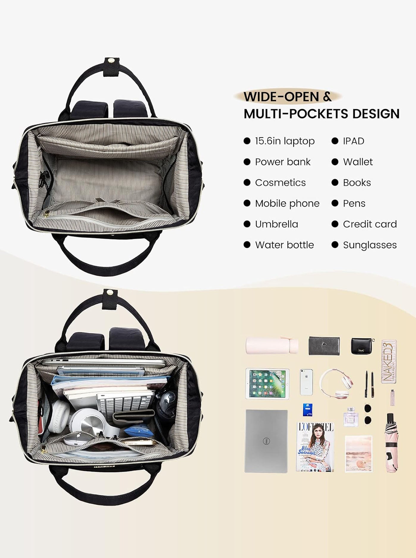 LOVEVOOK Laptop Backpack, 15.6" 17.3" 2020