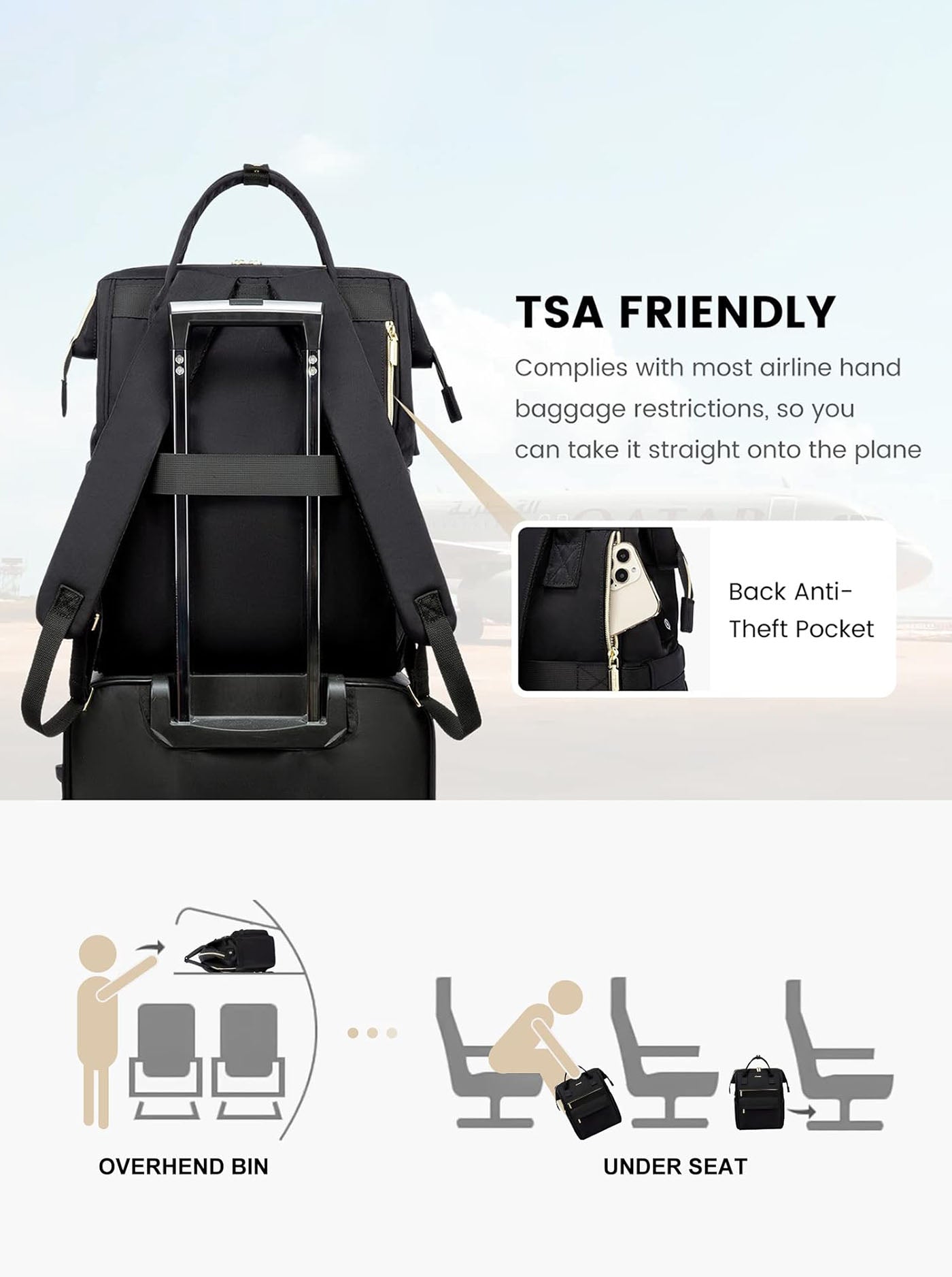 LOVEVOOK Laptop Backpack, 15.6" 17.3" 2020