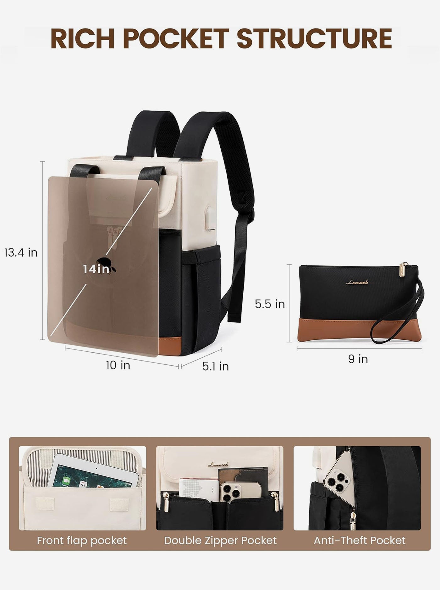 LOVEVOOK Choco Ⅰ Backpack 20310