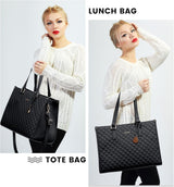 LOVEVOOK 2Pcs Lunch Tote Shoulder Bag, 15.6" 2033