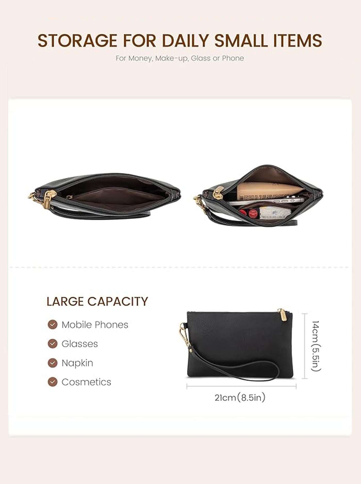 LOVEVOOK 2Pcs Vintage Leather Laptop Bag, 15.6" 2035