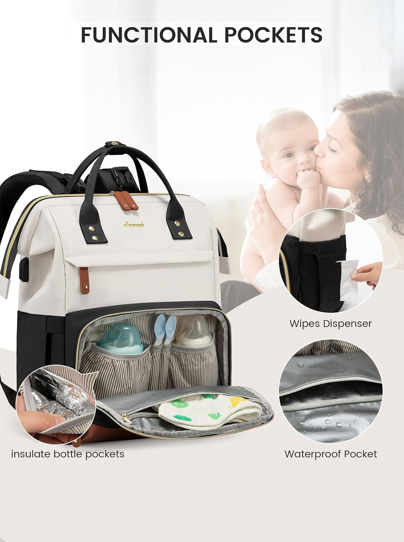LOVEVOOK Lantana Diaper Backpack 2158