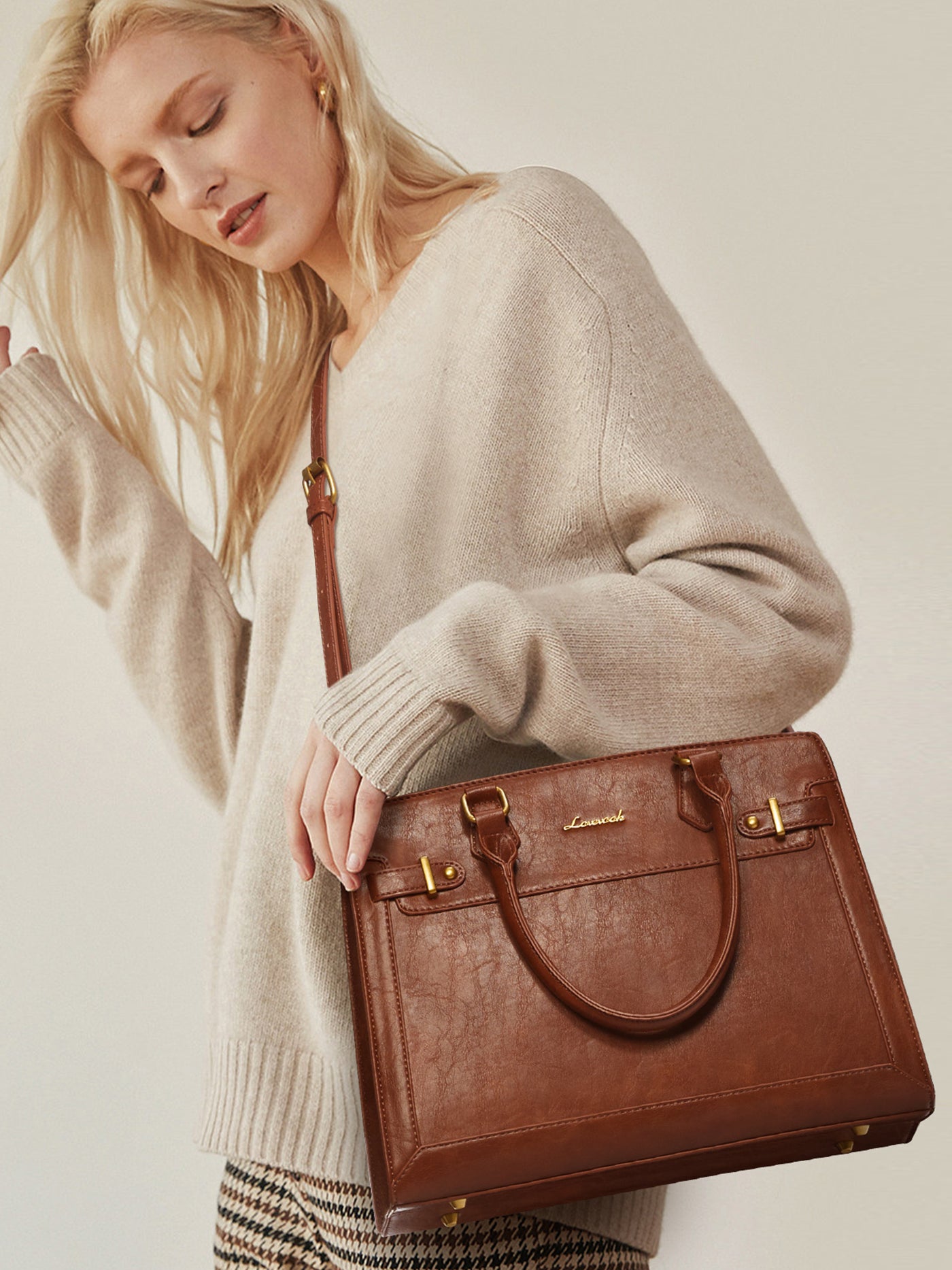 LOVEVOOK Leather Handbag and Purse 2166