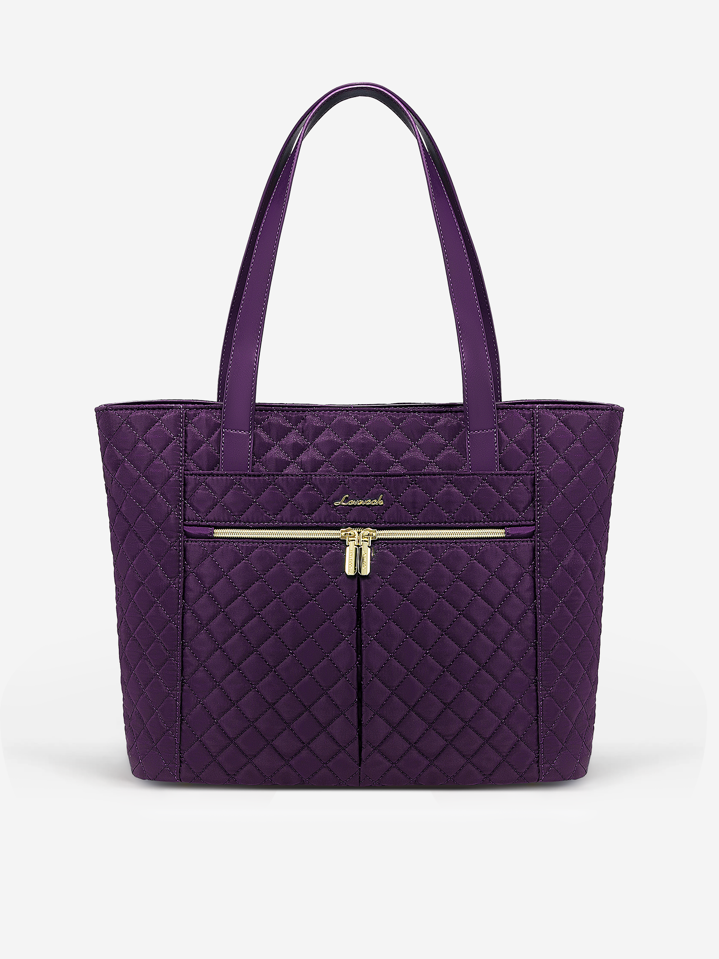 LOVEVOOK 2Pcs Diamond Quilted Tote Bag, 15.6" 17" 2176