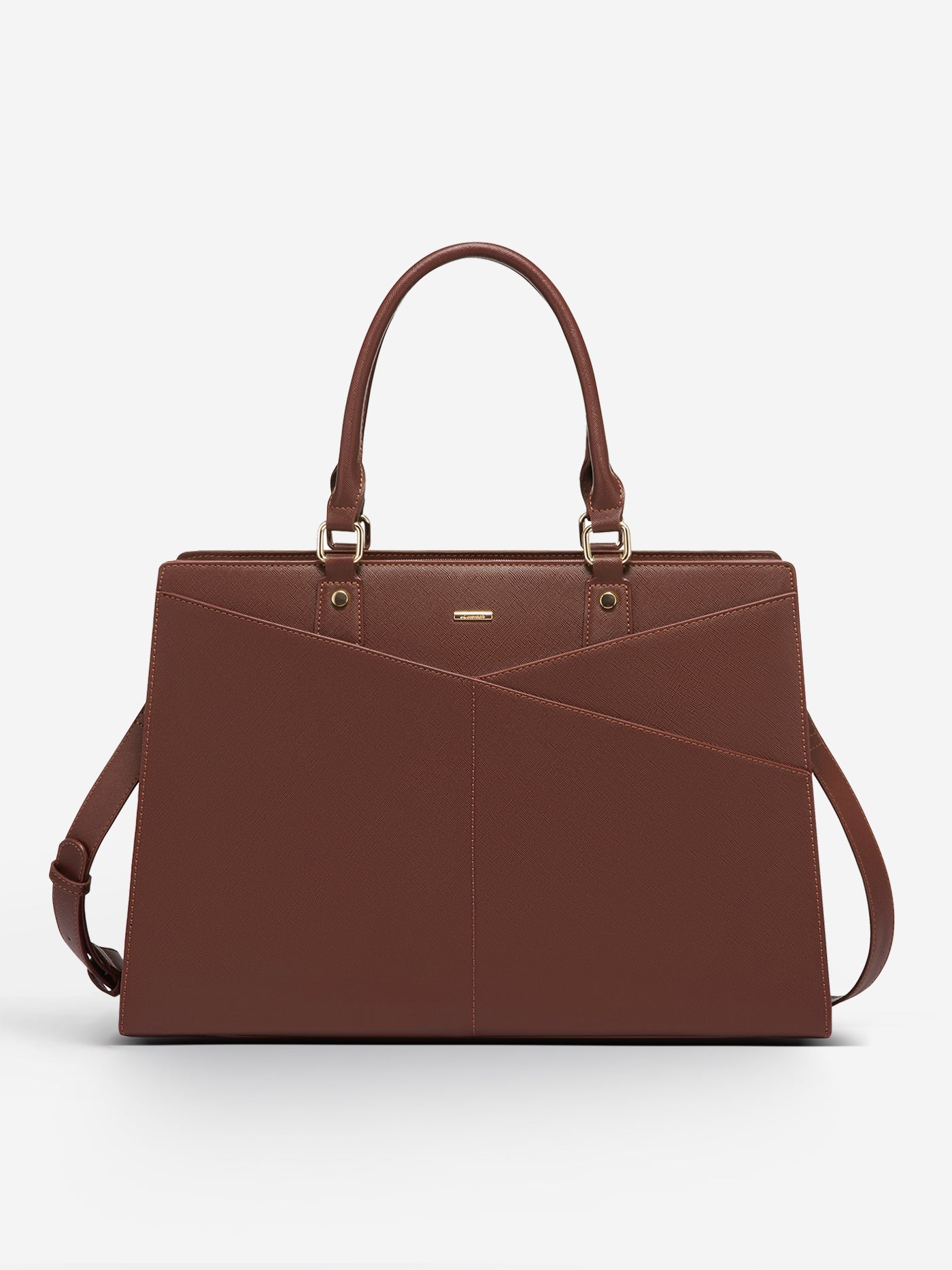 LOVEVOOK 2Pcs Leather Office Laptop Tote Bag, 15.6" 17.3" 22310