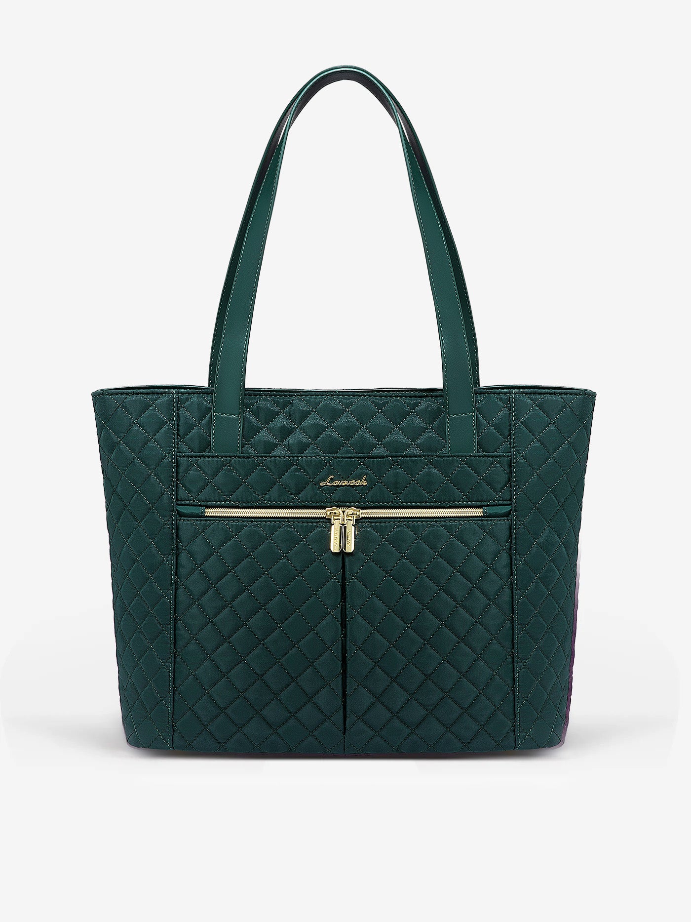 LOVEVOOK 2Pcs Diamond Quilted Tote Bag, 15.6" 17" 2176
