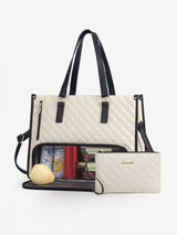 LOVEVOOK 2Pcs Lunch Tote Shoulder Bag, 15.6" 2033
