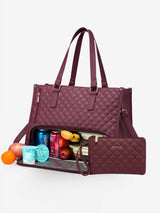 LOVEVOOK 2Pcs Lunch Tote Shoulder Bag, 15.6" 2033