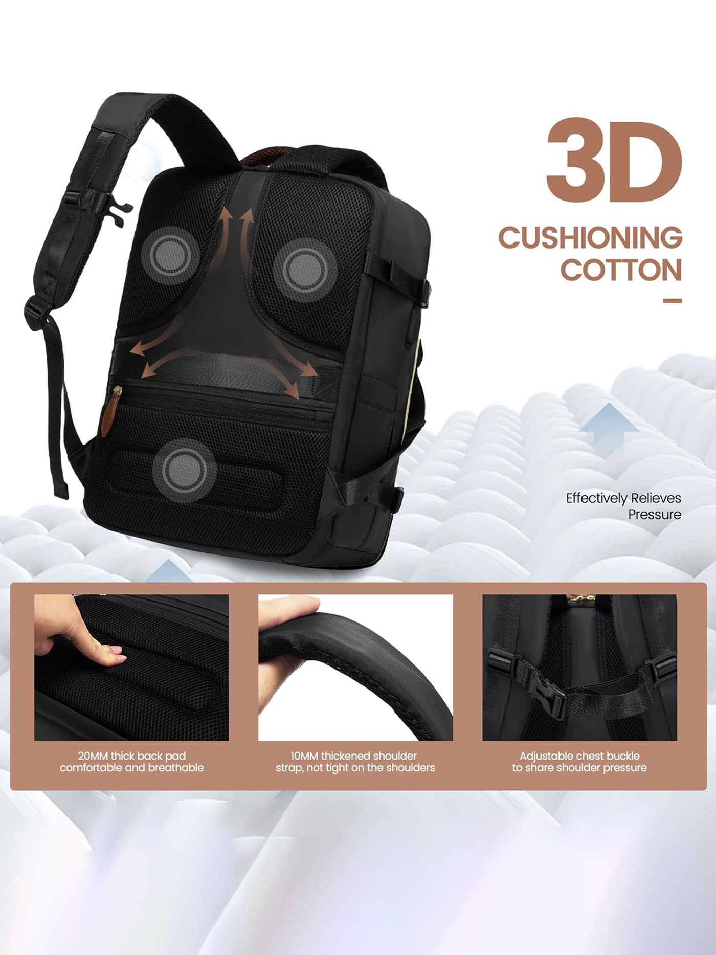 LOVEVOOK 4Pcs Travel Backpack, 40L/50L 2213