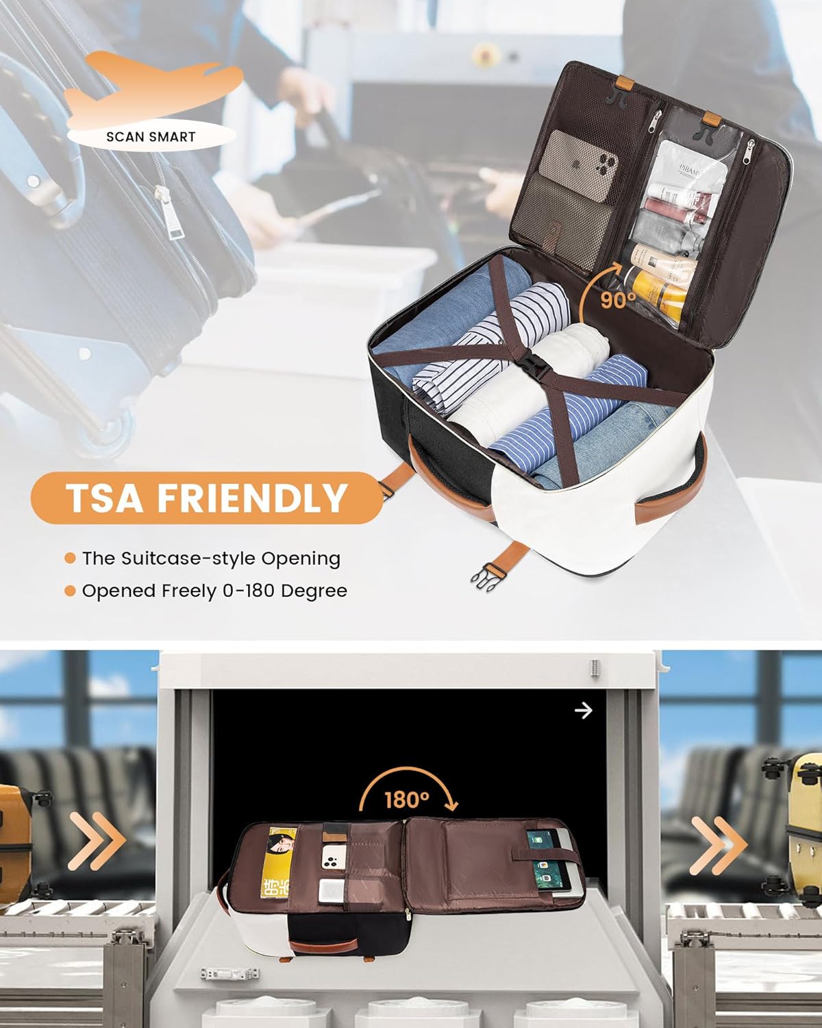 LOVEVOOK 4Pcs Travel Backpack, 40L 2112