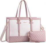 LOVEVOOK 2Pcs Canvas Laptop Tote Bag, 15.6" 30130