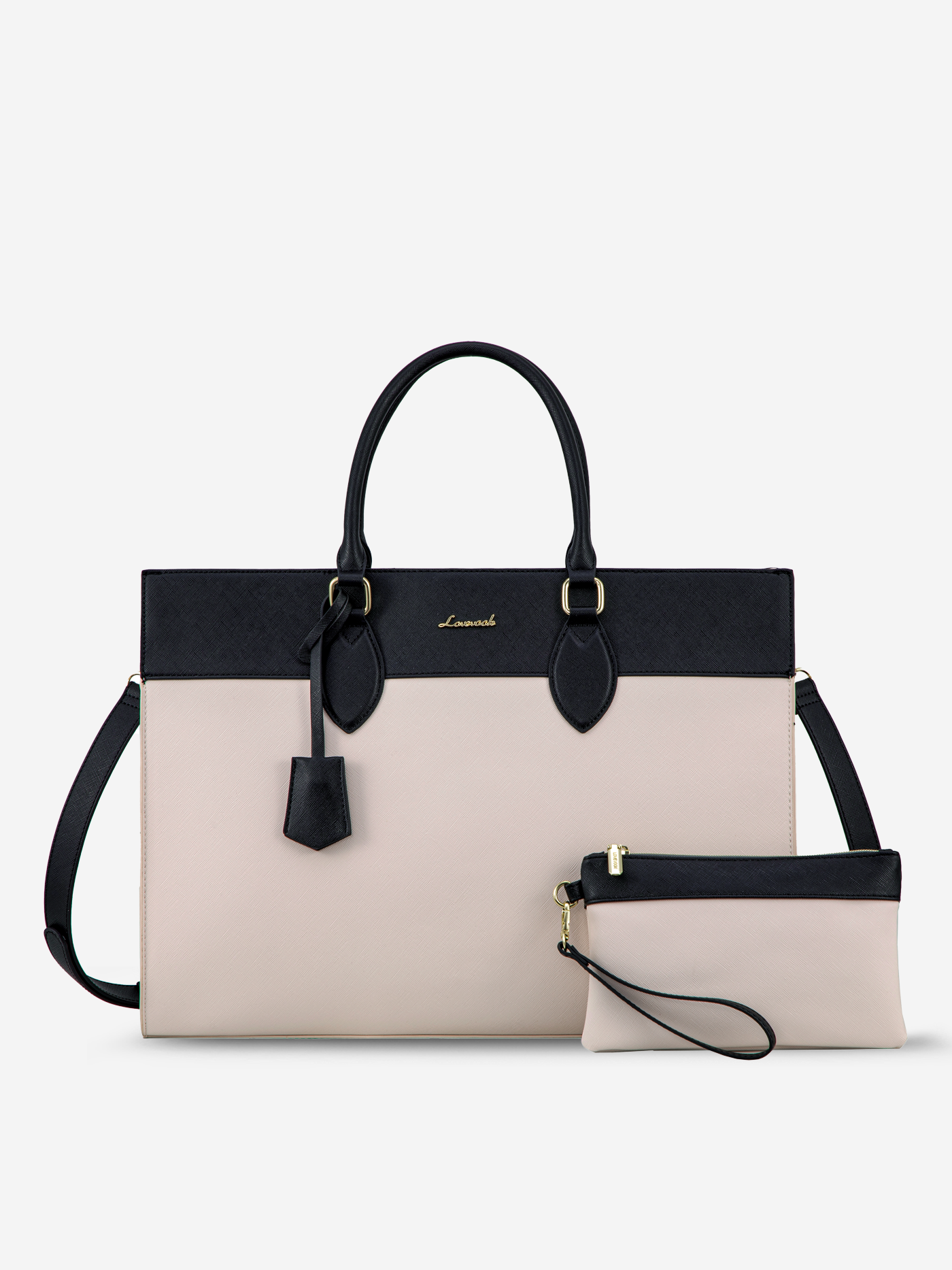 LOVEVOOK 2Pcs Leather Computer Bag, 15.6" 17.3" 30520