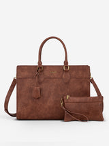 LOVEVOOK 2Pcs Leather Computer Bag, 15.6" 17.3" 3052