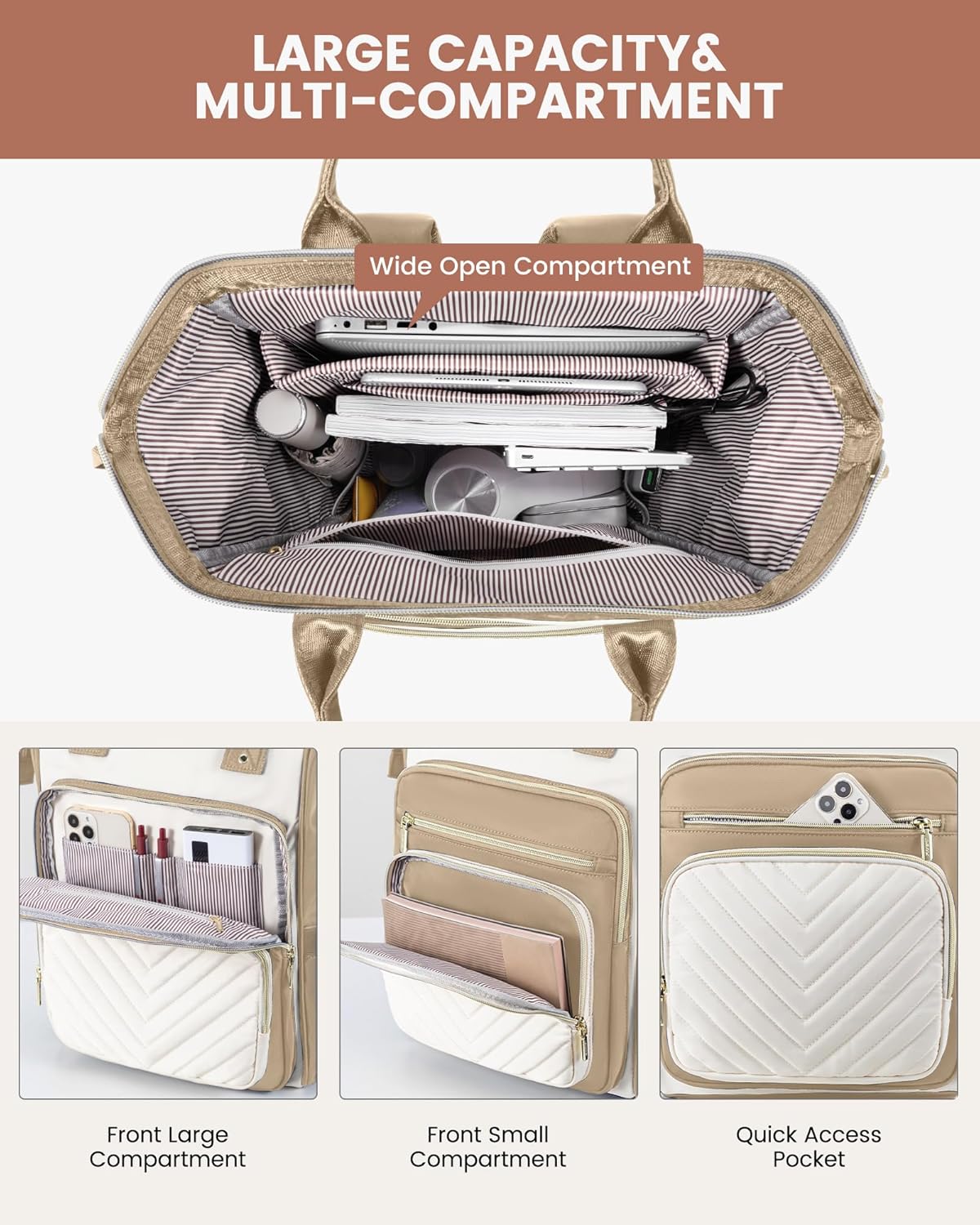 LOVEVOOK Chevron laptop backpack , 15.6" 17.3" 3094