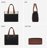 LOVEVOOK 2Pcs Quilted Work Tote Bag, 15.6" 17.3" 3104